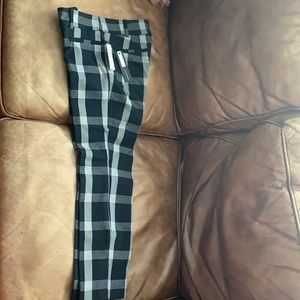Trendy Anthropologie plaid pants